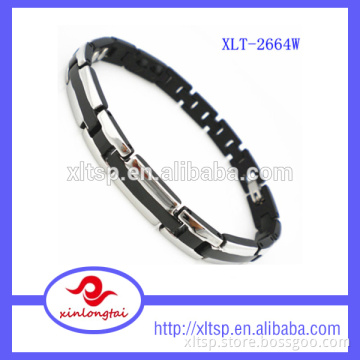 Men black energy bracelet germanium titanium bracelet